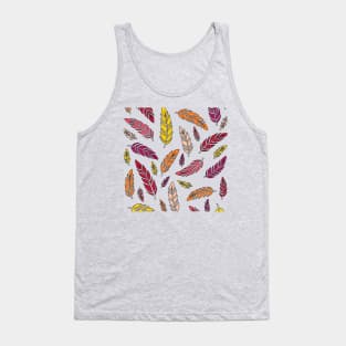 Red, Orange, and Yellow Feathers Tank Top